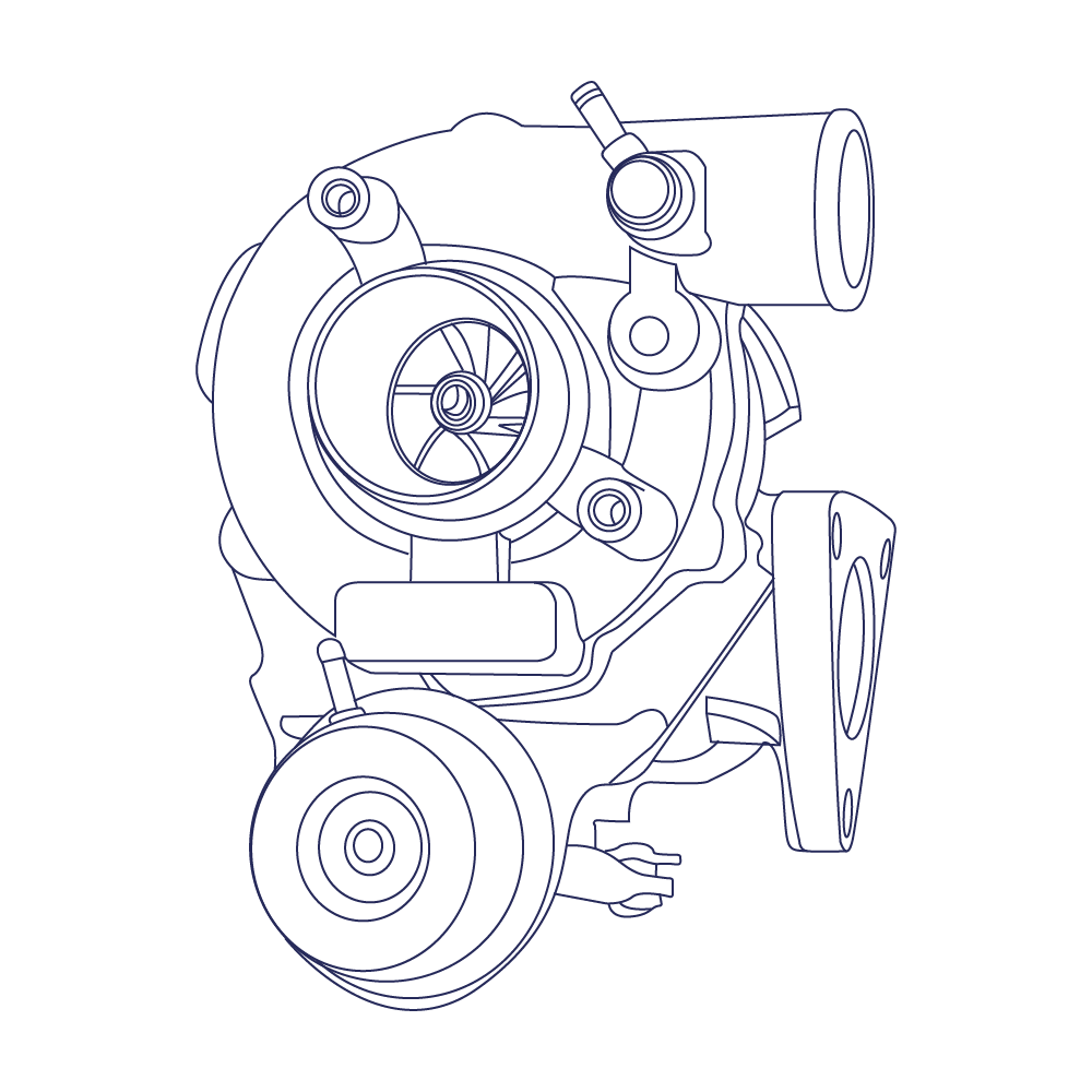 A/M REMAN TURBO COMPATIBLE WITH 466789-1 TBP4503 