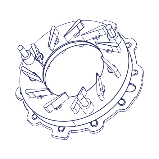 [3100156] BV39B NOZZLE RING ASSY