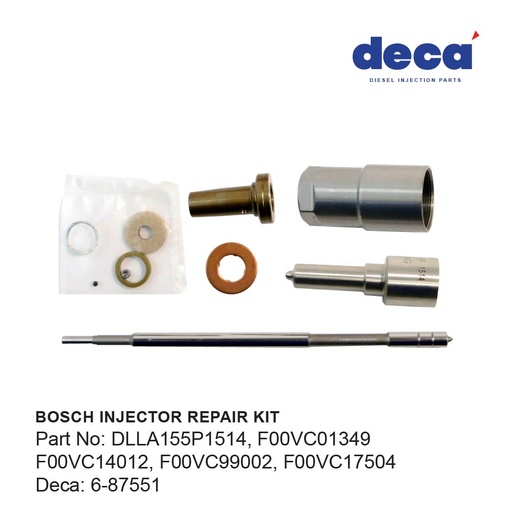 [6-87551] A/M INJECTOR REPAIR KIT COMPATIBLE WITH 0445110249