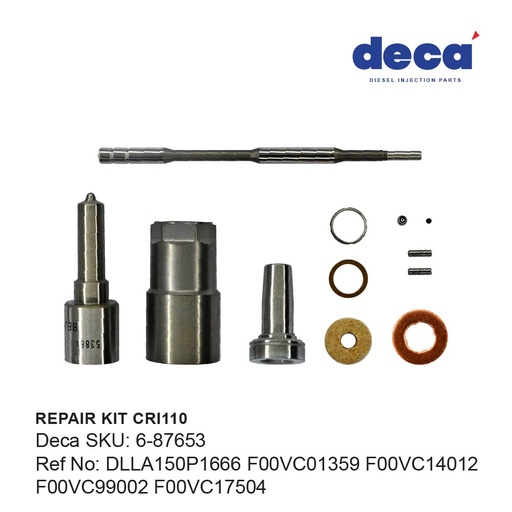 [6-87653] A/M INJECTOR REPAIR KIT FOR 0 445 110 293
