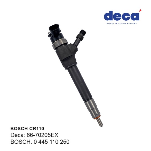 [66-70205EX] BOSCH 0 445 110 250 Reman CR Injector