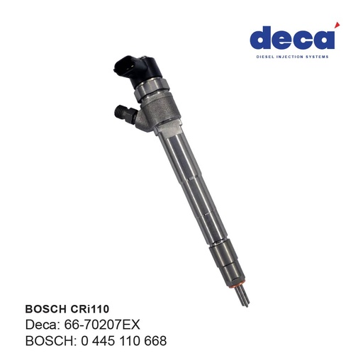 [66-70207EX] BOSCH 0 445 110 668 Reman CR Injector